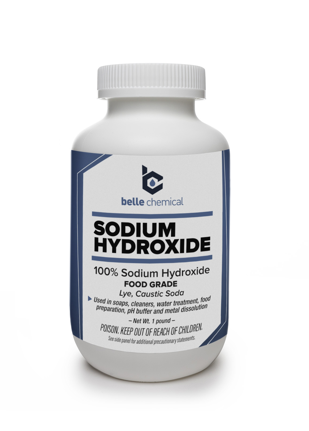Sodium Hydroxide - Pure - Food Grade (Caustic Soda, Lye) (1 pound)