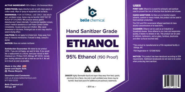 Right-to-Know Chemical Mineral Spirits, Type I Label, SKU: LB-1584-087